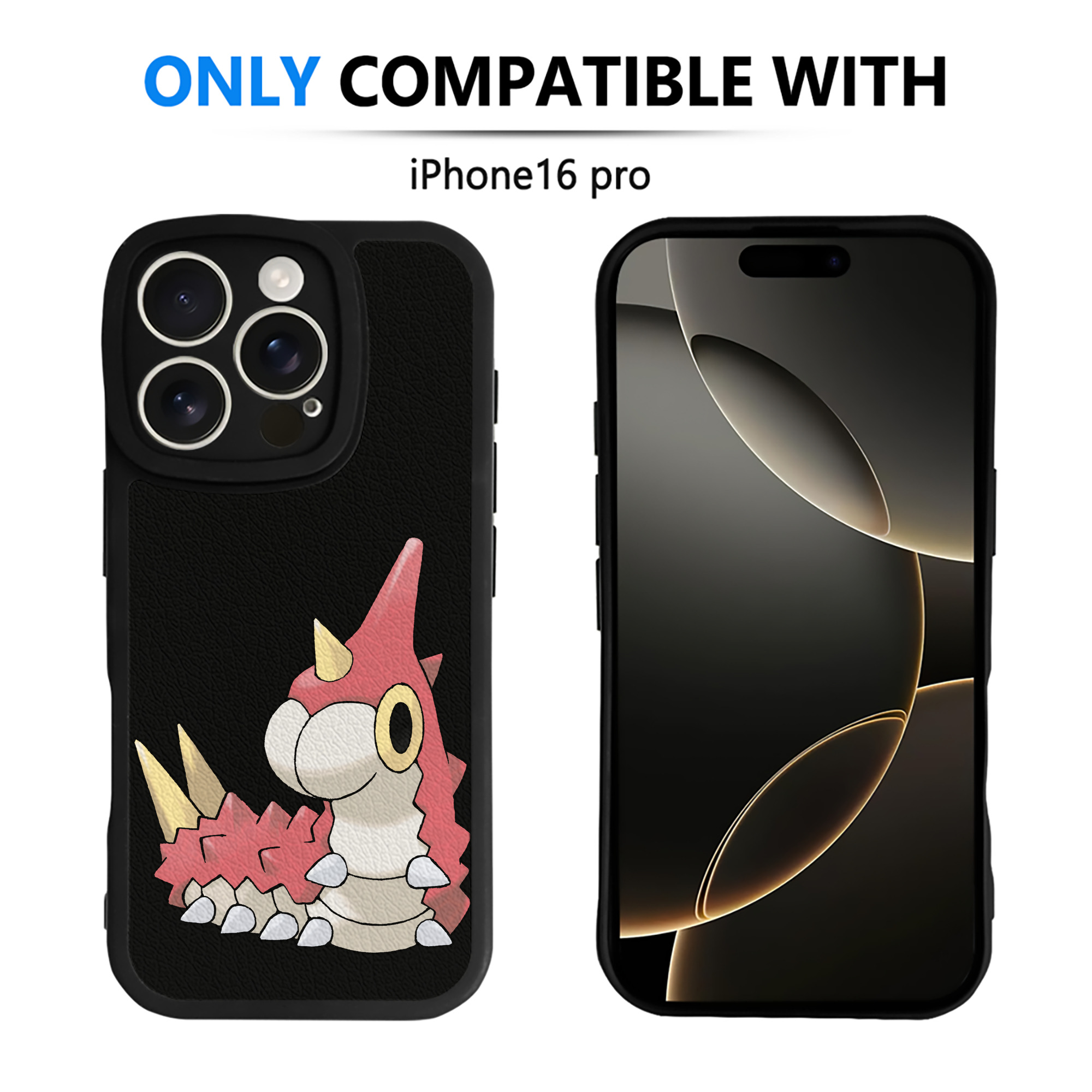（画像用） ポケットモンスター Pokémon 【iPhone 16シリーズ対応】シリコンスマホケース（レザー調） 材質：シリコン
